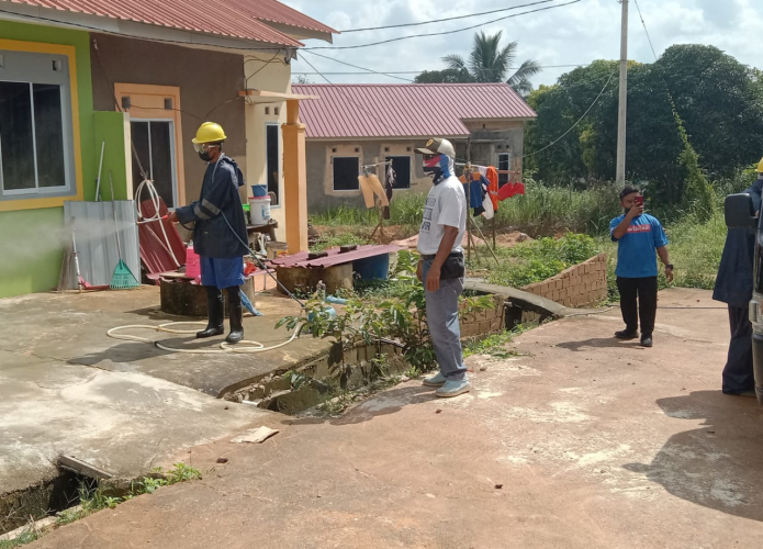 Selain Pantau PPKM, Kecamatan Toapaya Kembali Simprot Rumah Warga
