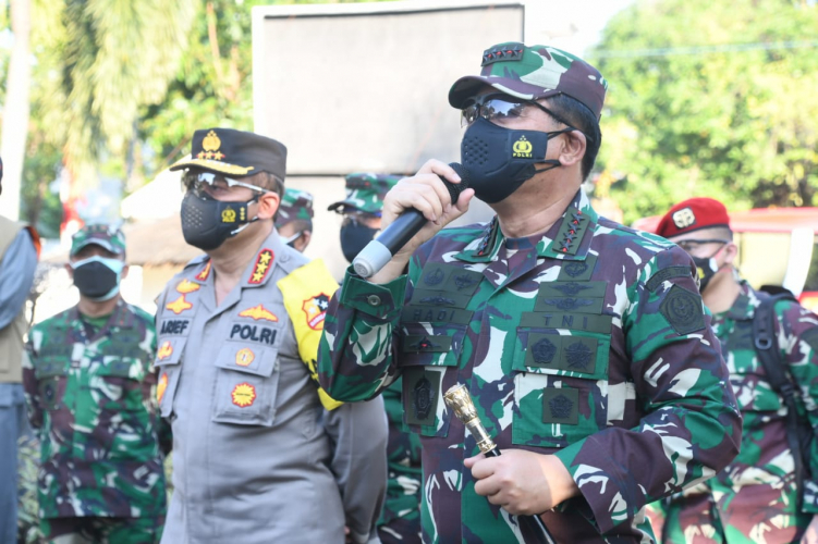 Panglima TNI Cek Isolasi Terpusat Di Rumdin Walikota Semarang