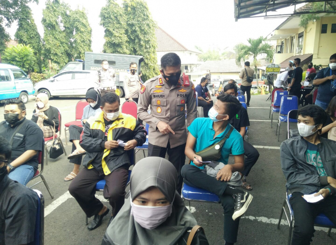 Polresta Malang Kota Gelar Vaksinasi Merdeka Semeru
