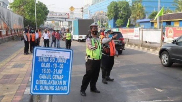 PPKM Level III, Ditlantas PMJ Berlakukan Ganjil Genap Di Kawasan Segitiga Emas Jakarta