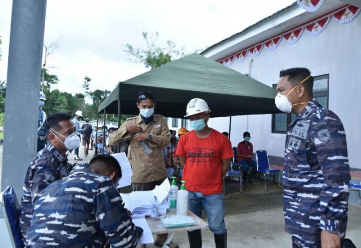 Ke-3 Kali, TNI AL Gelar Serbuan Vaksinasi Tenaga Kerja Bangunan